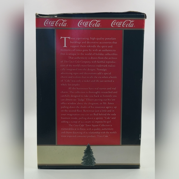 Coca-Cola Town Square Collection City Hall Christmas Village - Picture 4 of 6
